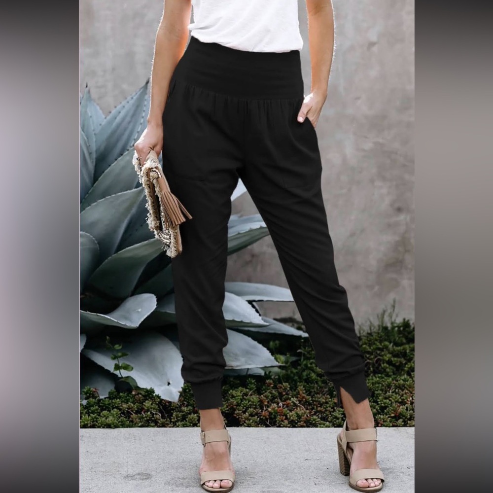 Elegant Black Women's Jogger Pants